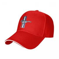 Šaunios Mustangų Vasarinės Beisbolo Kepurės Moterims Aukščiausios Klasės Vyriška Paplūdimio Koketiška Kepurė Su Snapeliu One Size red