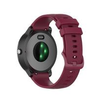 Vivomove Sport Strap For Garmin Vivomove Trend/Luxe/Sport/Style/HR Wristband 20mm Silicone Smart Watch Band Bracelet 20mm Universal vyno raudonos spalvos