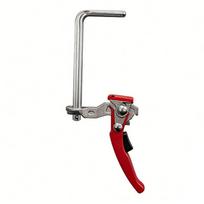 Quick Release Ratcheting Table Clamp Guide Rails Clamp For Woodworking Projects With 60mm Throat Depth gray