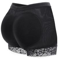 Moteriški paminkštinti šortai Bum Push Up kelnaitės Booty Lifter Hip Enhancer Apatinis trikotažas Apsauginės kelnės L juoda