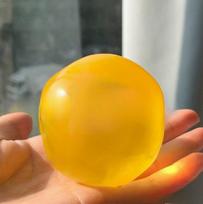 Mochi Blue Maltose Squishy Toy Cute Anti Stress Fidget Toy Soft Simulated Bule Transparent Ball Quick-rebound Decompression Toy