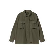 Carhartt WIP SS22 Solid Color Button-Down Long Sleeve Shirt Men shirts Green A221037-966-XX S