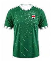 Irako stiliaus išvykos futbolo marškinėliai, baltas su juodu apvadu ir taškuota grafika futbolo marškinėlis, lengvas kvėpuojantis sportinis viršus vyrams TEE Moto 5XL white