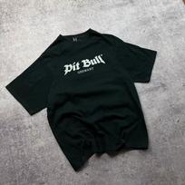 Vintažiniai Pitbull Rap Marškinėliai Juodi Didelis Centrinis Logotipas Hip Hop Stiliaus Grafiniai Marškinėliai Unisex Marškinėliai Vintažiniai Marškinėliai M white