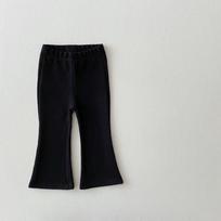 Girls' Fleece-Lined/Unlined Flare Pants - Autumn/Winter Korean Style Children's Long Trousers 90 cm