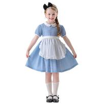 Cosplay Princess Alice Dress Children Girls New Blue Maid Maid Dress Clothing 120 gray