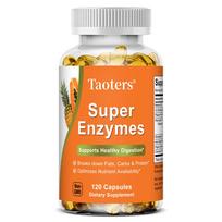 Taoters Compound Digestive Enzyme Capsules Promote Digestion and Protect the Intestine 120 capsules 120 capsules orange