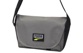 PUMA Fabric Messenger Bag, Crossbody Bag Regular Unisex Gray 077861-11 black