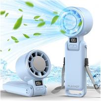 PlayHot Portable Handheld Turbo Fan Ice Cooling Rechargeable 5 Speed 25550RPM 12Hrs Cooling Travel Outdoor Camping Hiking
