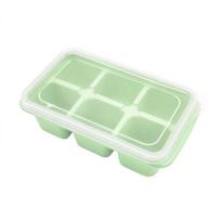 6 ice cube molds in summer, 6 ice cube molds in household ice grid ice box, self-made ice box in refrigerator with lid Bagged