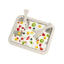 Ice Cream Maker   Homemade Soft Serve Machine Stainless Steel Easy to Clean Kitchen Supplies for Ice Yogurt
