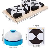 3D Mind-bending IQ Challenge Geometric Puzzle Game Kids Toy Game Parent-child Interactive Board Game Party Game Toy Gifts