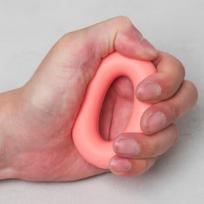 Rožinis silikoninis rankų treniruoklis spurgos formos (Minkštas) 15 kg pink