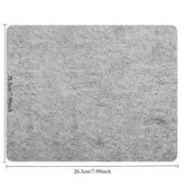 1 vnt. vilnos veltinio lyginimo kilimėlis, sauso valymo drėgmės sugėrimas ir aukštos temperatūros drabužių lyginimas, pilkas vilnos veltinio kilimėlis gray (thickness 12mm); 8*10in (25.5*20.4cm) white