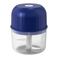 Belaidis elektrinis smulkintuvas su aštriu peiliu, įkraunamas, mini dydžio, daugiafunkcis, 40 W galingas česnakų, mėsos smulkintuvas, virtuvės įrankis blue