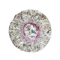 Aluminum Foil Self-heating Tin Foil Hat Waterproof Reusable Heat Elastic Coloring Hat Hair Dye Tools Hair Steamer Shower Cap rožinė
