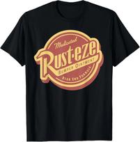 Disney Pixar Cars Rusteze Bumper Ointment Logo Emblem 100% Cotton T-shirt Mens Tees Top S įvairiaspalvis