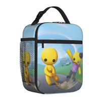 Wobbly Life Sandbox Game Insulated Lunch Tote Bag for Work Cartoon Funny Portable Thermal Cooler for Men Women Bento Bags One Size