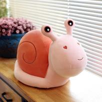 Naujas mažas sraigės pliušinis žaislas lėlė mergaitės lovos miego lėlė lėlė pagalvė mergaitės gimtadienio dovana 20cm（0.16kg） rožinė