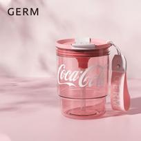 Germ Coca-Cola Bendradarbiavimo Bambuko Stiliaus Vandens Buteliukas pink