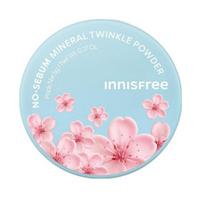 INNISFREE No-Sebum Mineralinis pudra su blizgučiais 5g / #Vyšnių žiedas / [Pavasario riboto leidimo] white