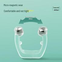 Newcomer 0.01 Anti-Snoring Corrector for Men and Women Magnetic Upgraded Version - 8 Pieces + Storage Box white