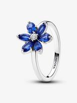 Blue Ice Flower Ring, Personalized Cross-patterned Fashion Couple Ring 50
