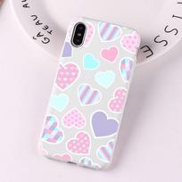 Love Heart Mousepad for iPhone 14 11 12 13 Mini Pro Xs Max 8 7 6 6S Plus X XR Solid Candy Color Case iphone 13 mini