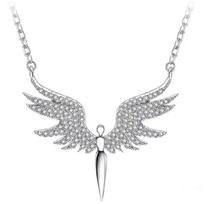 Fashionable Angel Wing Inspired Necklace Fine Alloy Pendant Neckchain Jewelry Gift For Everyday Or Party Outfits 1
