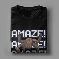 Amaze Amaze Amaze Rocky the Alien Retro Pixel Art T Shirt Summer  Streetwear TShirts 100 Cotton Hipster Tee Shirt For Unisex Tee S