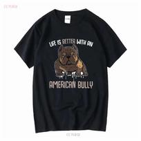 American Bully T Shirt Life Is Better With An Pitbull Dad Dog Bullies long or short sleeves vintage Washed Unisex Soft homme S