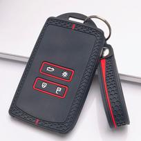 Key Cover for Renault Koleos Kadjar Arkana Clio Megane Captur Zoe Scenic with Keychain Anti-Scratch Guard Shockproof Protection Soft Grip Texture
