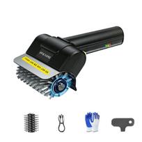 Electric Grill Scouring Tool With Removable Brush Head And Heat Resistant Cover For Safe Efficient Cleaning Brush