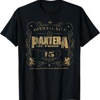 Pantera Oficialus 101 Proof Juodas Unisex Suaugusiųjų Marškinėlis S įvairiaspalvis