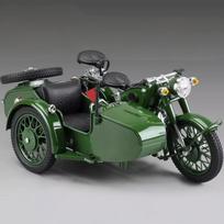1:10 Ural M72 Šoninio Vežimėlio Motociklo Aliuminio Liejinio Modelis Automobilio Simuliacijos Ornamentai Žaislai Kolekcija Pomėgiai Dovanos Su Draugu Dovana black