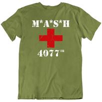 MASH 4077th Army Hospital American War TV Show Series Retro T-Shirt Tee Gift New XXXL red