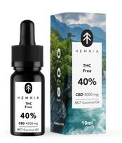 Hemnia CBD kanapių aliejus be THC 40 %, 4000 mg, 10 ml