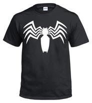 VENOM SPIDER Marškinėliai Žmogus-voras Žaidimai Marvel DC Deadpool Sportinis viršus Kalėdinė dovana Spausdinimas S black