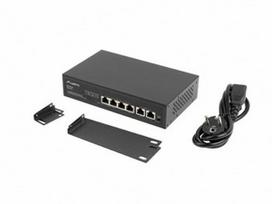 LANBERG switch PoE 19inch 6-port 100MB 4 ports PoE 30W/port max 60W DSP3-0105-60W unmanaged