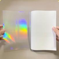 5 vnt. A4 laminavimo plėvelės Lipnios vinilinės etiketės Naujas holografinis lipdukų popierius Lipdukų gamyba A gray