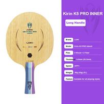 LOKI K5 PRO Table Tennis Blade 7-Ply 5 Wood 2 Carbon Ping Pong Paddle with 2 Carbon Fiber OFF+ Table Tennis Racket with Box beige