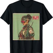 Cyberpunk Futuristic Streetwear Samurai T-Shirt S juoda