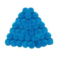 Baseino filtravimo kamuoliukai Ekologiški pluošto kamuoliukai baseino filtravimui Daugkartinio naudojimo didelio filtravimo filtravimo kamuoliukai žuvų rezervuarų baseinams B blue