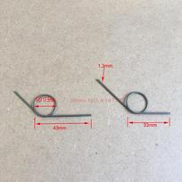 10pcs/lot 1.3mm wire tensioning torsion spring Carbon steel torsion springs 1.3mm