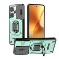 Armor Shockproof Phone Case For OPPO Realme 15 Realme15 Pro 5G Lens Protect Ring Holder Cover For Realme 15 Pro For Realme 15 žalia