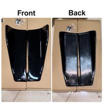 Universal Fit Car Spoiler Lip Carbon Fiber Glossy Black Rear Side Skirt Rocker Wings 35cm Protection Trims for Vehicle