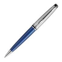 Waterman Expert Deluxe Metallic Blue CT Ballpoint Fine Gift Officially Product Number 2187506 Pen, Point, Oil-Based, Boxed, Imported,