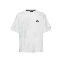 Evisu Buddha Head And Family Flower Print T-Shirt Men T-Shirts 2ESHTM4TS8082RXCT L white
