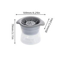 1/2pcs Bar Whiskey Round Ice Cube Maker Silicone Large Ball Shape Spherical Ice Cube Mould Machine Quick Freezer Kitchen Gadgets