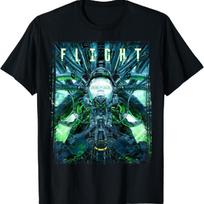 Flight Robot Cyberpunk Science Fiction Sci-fi Gamer T-Shirt S juoda